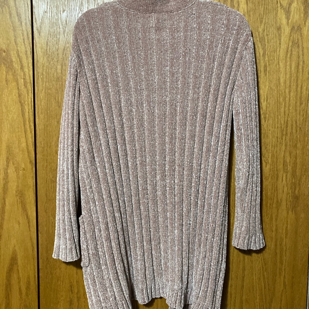 Cozy Ribbed Open-Front Cardigan Sweater - Picture 3 of 3